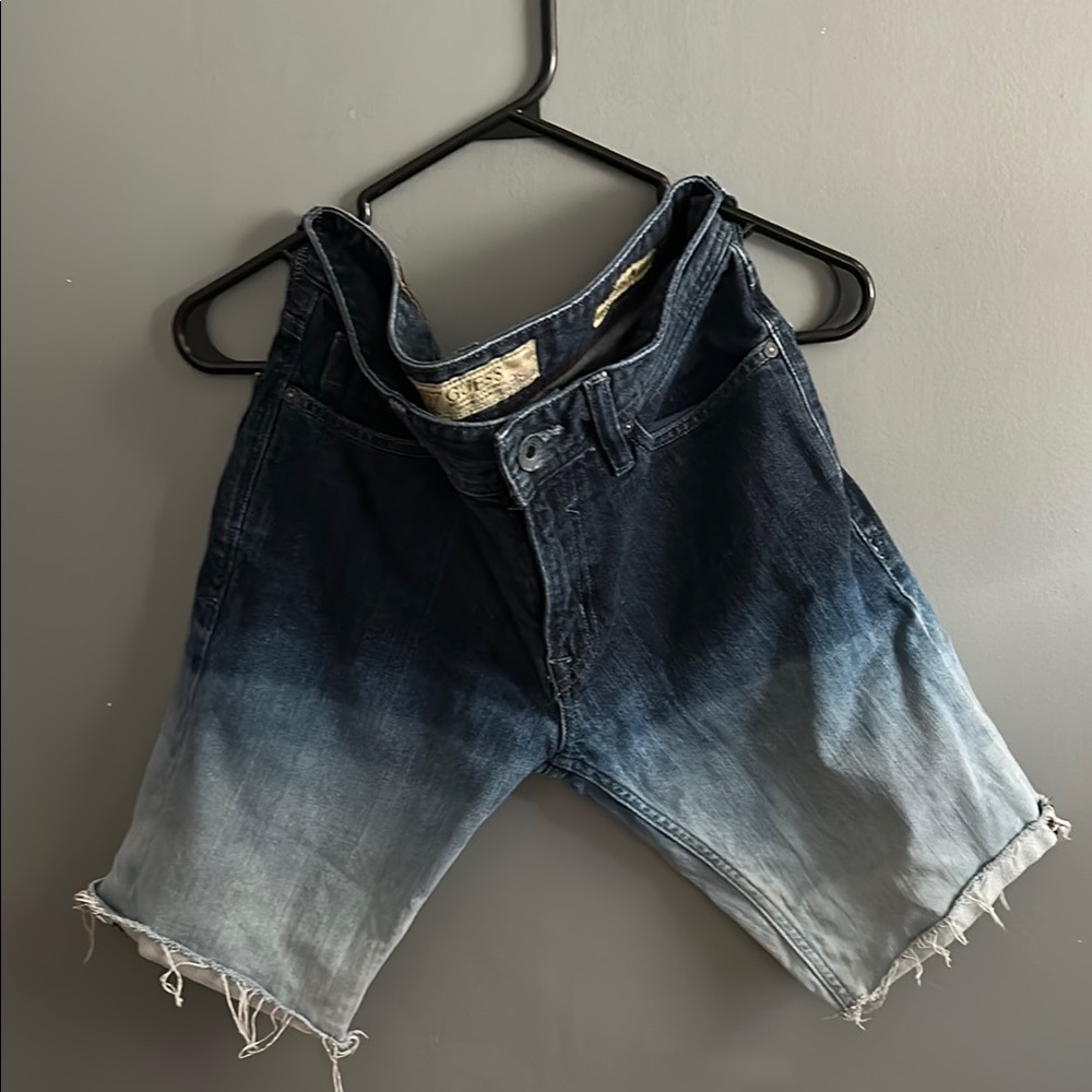 Guess Dark Wash Denim Shorts